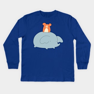 Hamster and Elephant Kids Long Sleeve T-Shirt